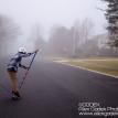 Griff noseriding in the mist